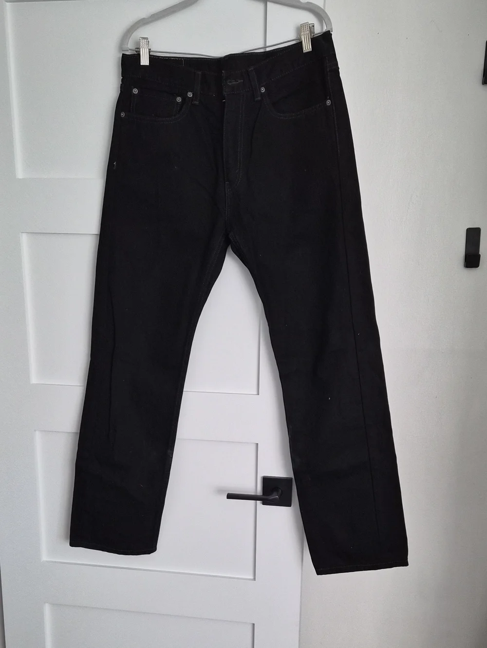 Men's Levi STRAUSS Black Straight-Leg Jeans